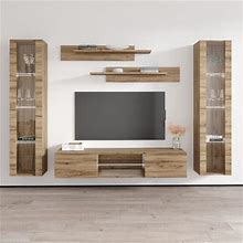 Fly AB2 33Tv Wall Mounted Floating Modern Entertainment Center