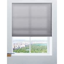 Calyx Interiors Cordless Honeycomb 9/16-Inch Cellular Shade, 34-Inch Width By 60-Inch Height, Light Filtering Grey