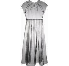 Maison Margiela - Sheer Tulle Dress - Women - Fabric - 40 - Black