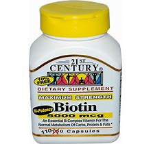 Biotin 5000 Mcg (Super Potency) - 110 Capsules