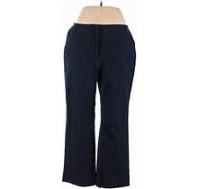 Elisabeth Casual Pants - High Rise: Blue Bottoms - Women's Size 16 Petite