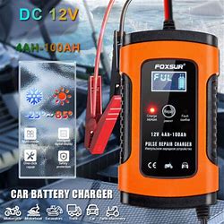 Automatic Smart Charger, DFITO 12V 6A Car And Motorcycle Portable Battery Charger With Screen Display, Battery Maintainer