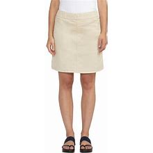 Jag Jeans On The Go Pull-On Denim Skort In Stone At Nordstrom, Size 0