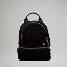 Lululemon Athletica Bags | Nwt Lululemon City Adventurer Backpack Micro 3L Fleece Black Gold | Color: Black/Gold | Size: Os