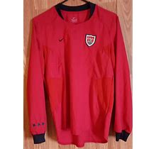 Vintage USA Soccer Nike Dri Fit Red Pullover Sweatshirt SZ M - Made In USA