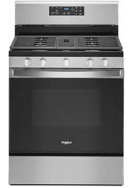 5.0 Cu. Ft. Gas Range With Self Cleaning And Center Oval Burner In Stainless Steel