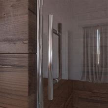 Holcam Luna Lite 56" - 60" W X 60.5" H Double Sliding Frameless Shower Door Tempered Glass In Gray | 60.5 H In | Wayfair