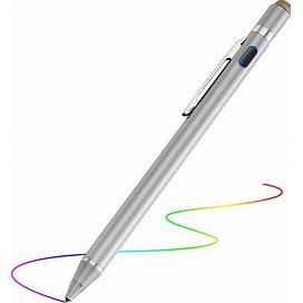 2-In-1 Active Stylus Digital Pen With 1.5mm Ultra Fine Tip For iPad iPhone Samsung Tablets, Work On Touchscreen Phones And Tablets,Good At Drawing
