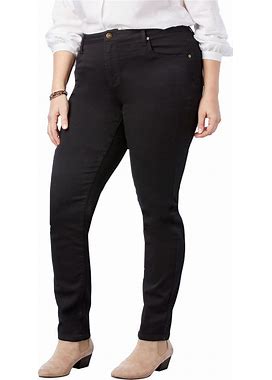 Plus Size Women's Comfort Curve Straight-Leg Jean By Woman Within In Black Denim (Size 32 W)