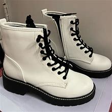 Steve Madden Combat Boots White Brand New | Color: White | Size: 7