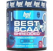 BPI Sports Best BCAA Shredded - 25 Servings Blue Raz