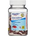 Equate Stool Softener Laxative Softgels For Constipation, 100 Mg, 140
