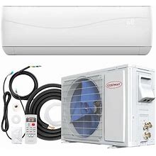 12000BTU 115V Ductless Mini Split Air Conditioner, 20 SEER2 Wall-Mounted Inverter AC Unit With Heat Pump