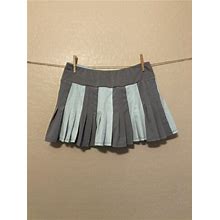 Fila Women's Medium Tennis Skirt Skort Pleated Teal & Gray Athletic