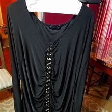 Fashion To Figure Dresses | Vneck Bodycon Corset Dress | Color: Black | Size: 3X