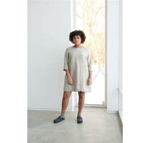Janid Natural Grey Dress - Linen Simple Dress - Basic Linen Dress - Washed Linen Dress - Soft Linen Dress - Linen Tunic