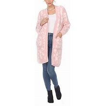 White Mark Midweight Faux Fur Coat | Pink | Womens Small-Medium | Coats + Jackets Faux Fur Coats