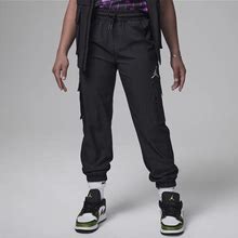 Jordan Post Up Cargo Pants Big Kids Pants In Black, Size: Medium | 45C654-023