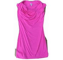 Splendid Classic Pima Cotton Sleeveless Cowl Neck Pink Size Xs Dress