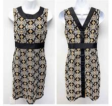 Hd In Paris Anthro Embroidered Sheath Dress Size 2 Petite