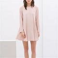 Zara Dresses | Zara Cream Light Pink Babydoll A-Line Dress | Color: Cream/Pink | Size: Xs