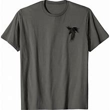 Viking Raven Norse Mythology DESIGN SMALL FRONT BIG ON BACK T-Shirt