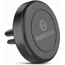 Wixgear Universal Air Vent Magnetic Phone Car Mount Holder With Fast Swift-Snap Technology For Smartphones And Mini Tablets, Black 1 Pack