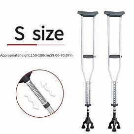 1Pc Medical Crutches, Ankle Fractures, Specialized For Young People After Surgery, Non Slip Single And Double Crutches, Underarm Crutches,Temu