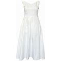 Max Mara Women's White Pisa A-Line Dress Size 4