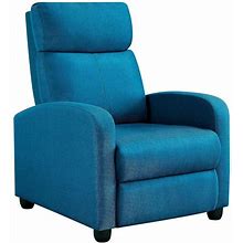 Experience Supreme Comfort And Style With Cosy Blue Recliner Sofa | Yaheetech