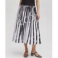 Women's Bubbles Pleated Skirt In White Size XL | Chico's Black Label