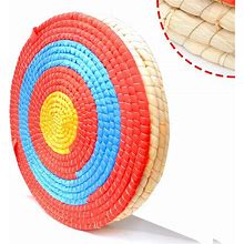 Archery Traditional Archery Target 4 Layers 20 Inch - Hand Made Solid Round Straw Arrow Target For Recurve & Compound Bow Outdoor Practice