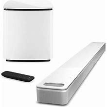 Bose Smart Ultra Dolby Atmos Soundbar Speaker White, Bundle With Bass Module 700 White, Home Audio Speaker TV Wireless, Bluetooth, Wifi, Alexa,