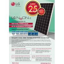 (Lot Of 13) LG Solar 405W 72 Cell Mono Solar Panels LG405N2W-V5