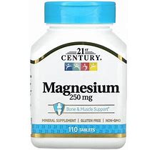 21st Century, Magnesium, 250 Mg, 110 Tablets, CEN-22713