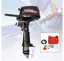 6.5HP 4-Stroke 123Cc Outboard Boat Motors Boat Engine Marine Boat Engine W/ Water Cooling System For Fishing Boat (4-Stroke 6.5HP)