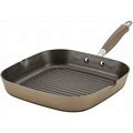 Anolon Advanced Home Hard-Anodized 11-In. Deep Square Grill Pan, Brown, 11"
