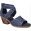 Bella Vita Block Heel Sandals - Quinnell, Size 8 Wide, Navy