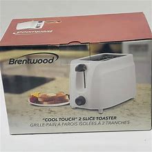 Brentwood Kitchen | Toaster Brentwood 2 Slice Cool Touch Toaster - White New In Box | Color: White | Size: Os