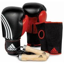 Adidas Boxing Gloves Training Set With Jump Rope Included