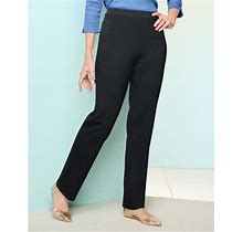 Slimtacular Women's Black Draper's & Damon's Slimtacular® Ponte 7-Pocket Pants - - Pxl - Petite Size 7