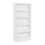 Designer Bookcase - 5-Shelf, White - ULINE - H-10251W
