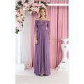 Formal Dress Shops Inc Embroidered Plus Size Formal Gown Victorian Lilac 14