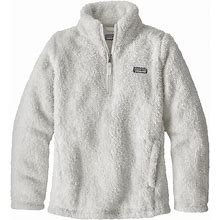 Patagonia Girl's Los Gatos 1/4-Zip Jacket In Birch White - Size: XS