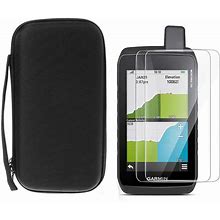 Carrying Pouch+Tempered Glass Screen Film For Garmin Montana 700 700I 750 750I