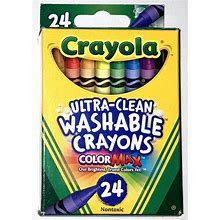 Crayola Ultra-Clean Washable Crayons Color Max Non-Toxic 24 Pack