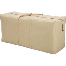 Classic Accessories Terrazzo Patio Cushion Cover/Storage Bag, Sand, 45 1/2In.L X 13 3/4In.W X 20In.H, Model 58982