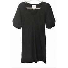 Velvet For Anthropologie Black Mini Babydoll Dress Size Xsmall
