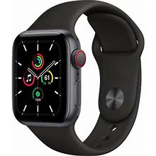 Restored Apple Watch SE Cell 40mm Space Gray Aluminum - Black Sport Band Myed2ll/A (Refurbished)