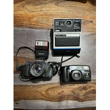 Used Camera Lot Canon 244 T Kodak Ek4 Instant Vivitar Series 1